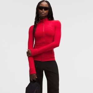 Lululemon Athletica bright pink define jacket